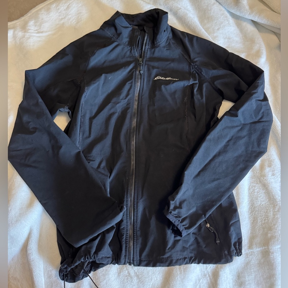 Eddie Bauer Black Windbreaker